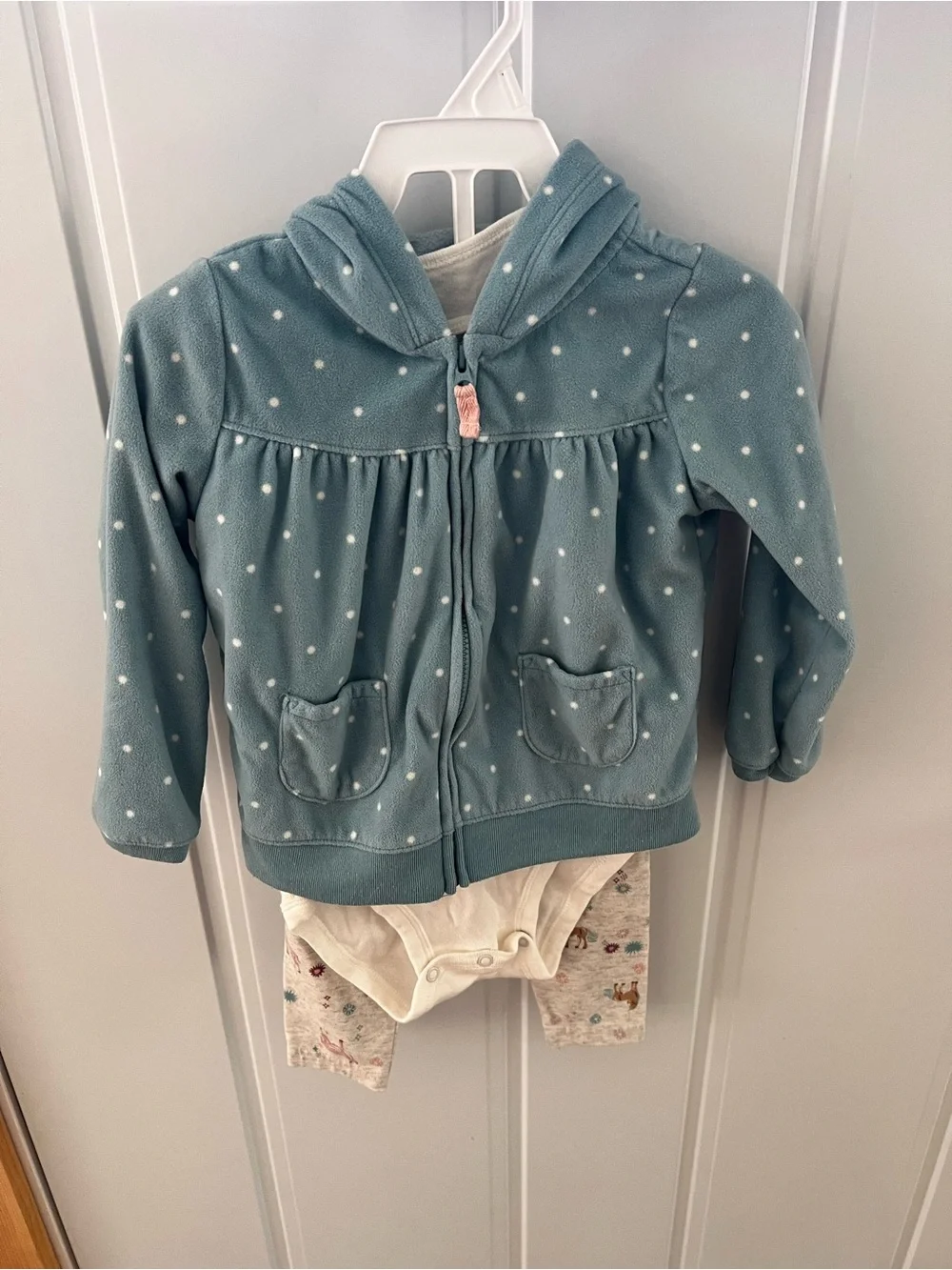 Carter’s Unicorn Matching Set- Hoodie, T Shirt Onesie and Leggings